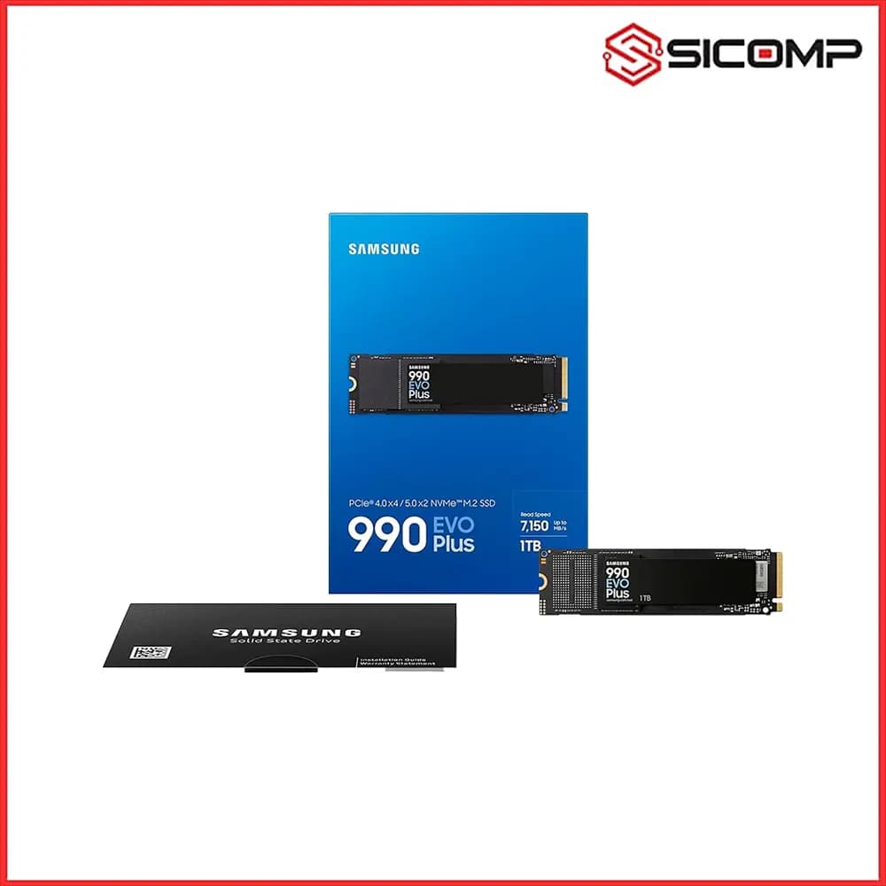 Ổ CỨNG SSD Samsung 990 EVO Plus 1TB PCIe 4.0 x4 / PCIe 5.0 x2 NVMe V-NAND M.2 2280 MZ-V9S1T0BW