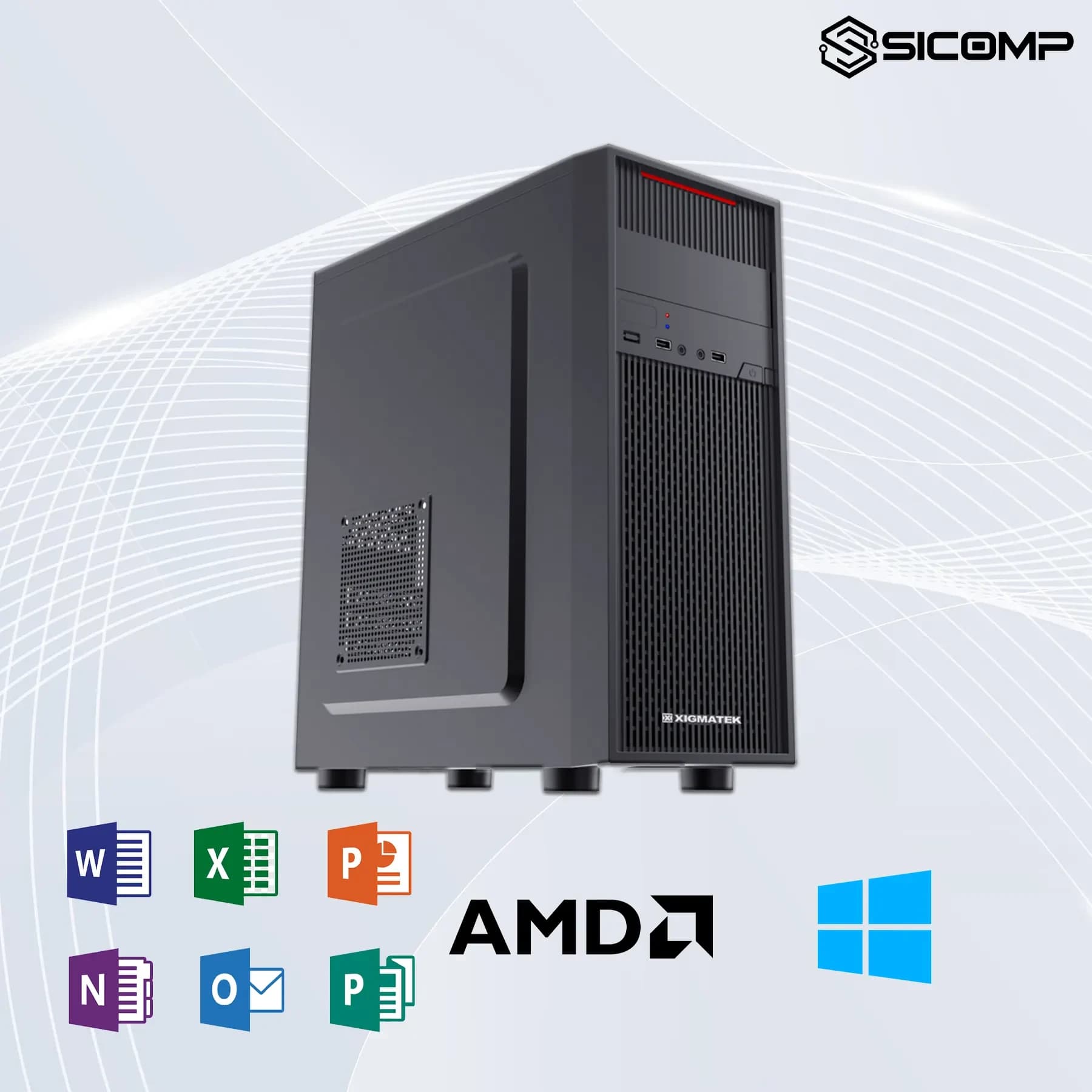 PCSC OFFICE RYZEN 5 3400G | 8GB | 256GB